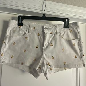 SOUND GIRL SOUNDGIRL White Pizza Shorts Size 9